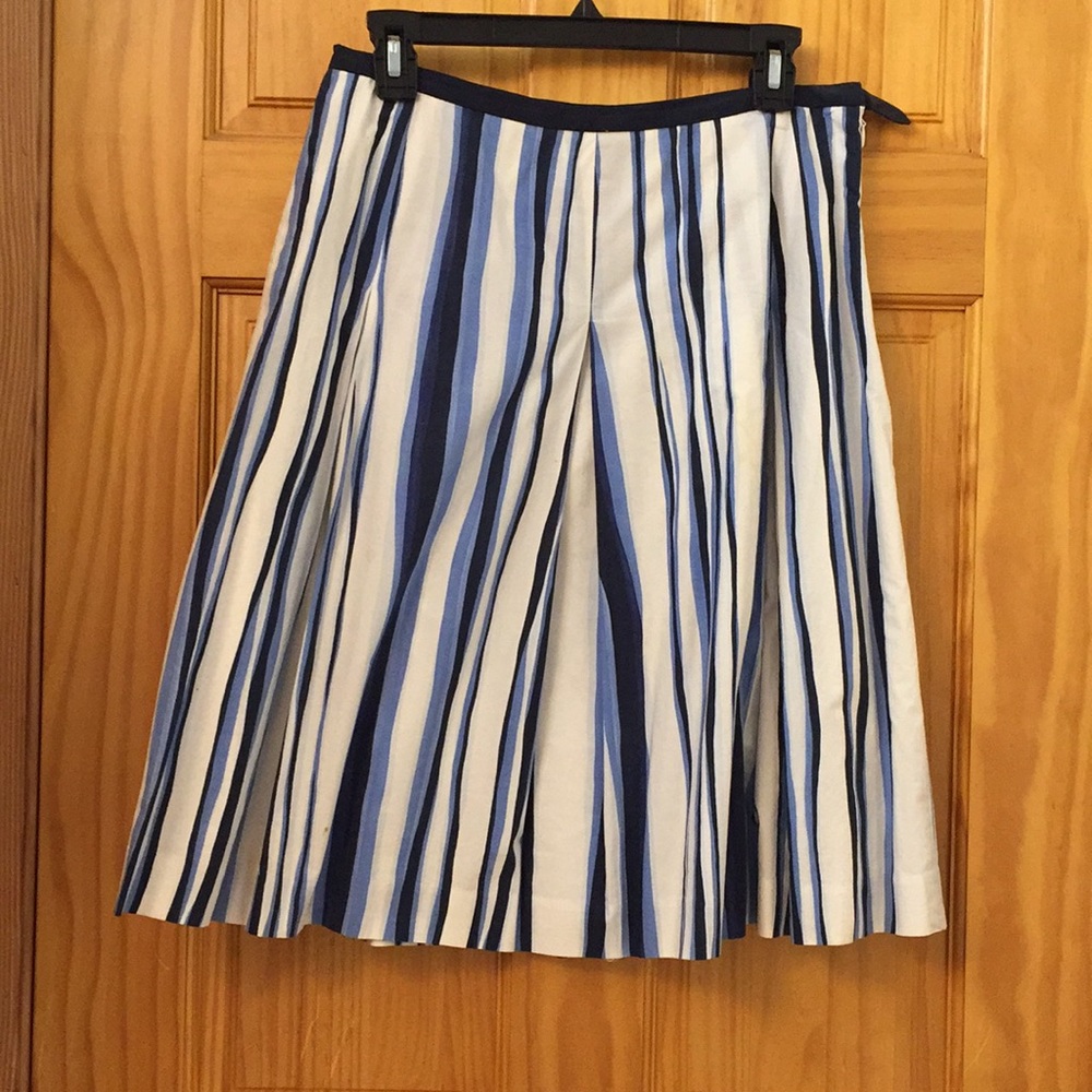 Talbots Pleated Cotton Skirt Sz6